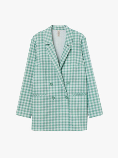 Linen Check Blazer