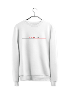 Paris White Sweatshirt