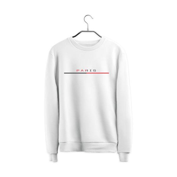 Paris White Sweatshirt